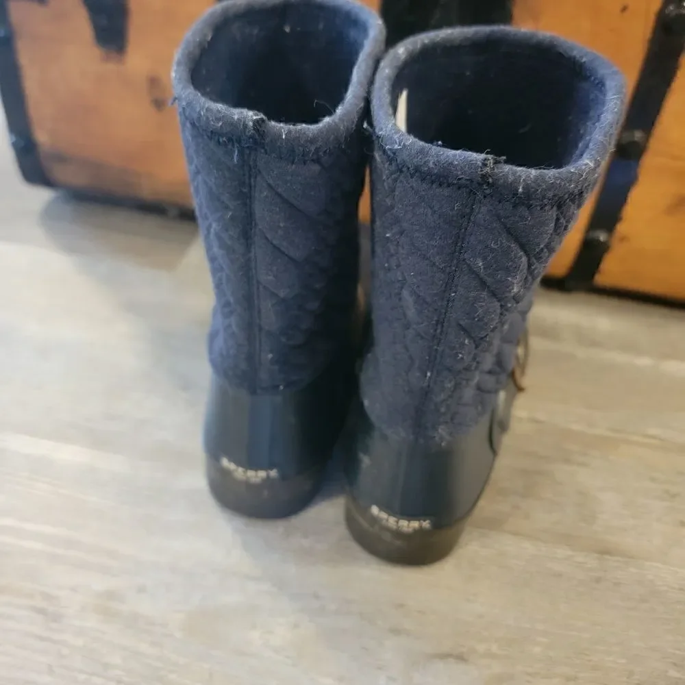 Sperry navy blue Walker fog waterproof boots size 7